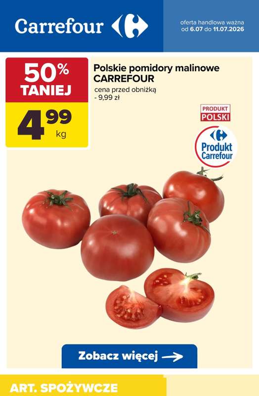 Carrefour - gazetka promocyjna Do -56% taniej na pojedyncze sztuki i produkty na wagę od wtorku 07.07 do soboty 11.07 - strona 2