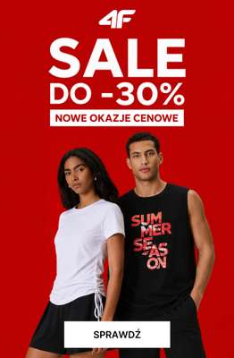 4F - gazetka promocyjna SALE - nowe okazje cenowe! od poniedziałku 06.07 