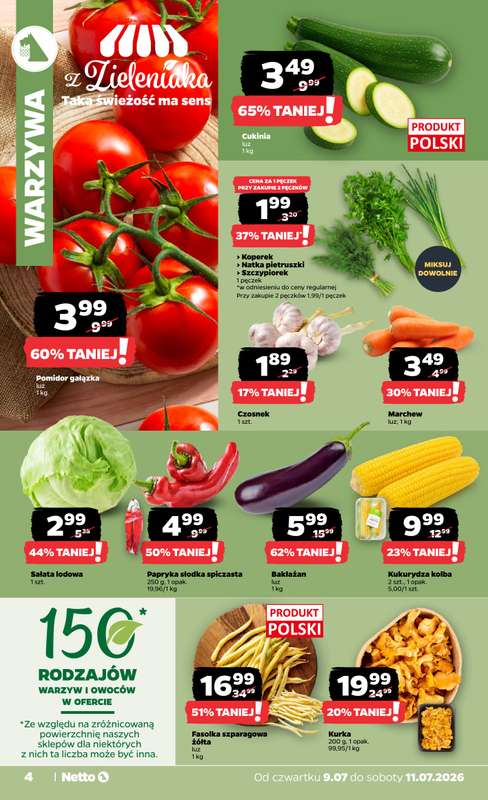 Netto - gazetka promocyjna Gazetka Spożywcza od czwartku 09.07 do soboty 11.07 - strona 4