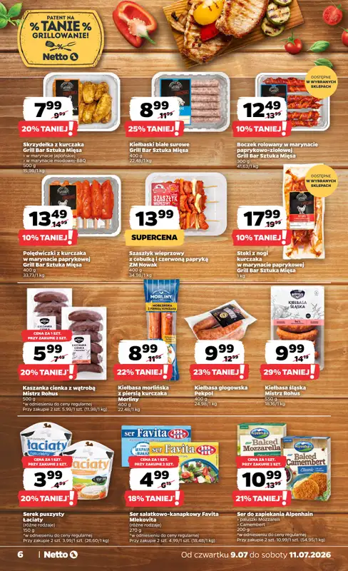 Netto - gazetka promocyjna Gazetka Spożywcza od czwartku 09.07 do soboty 11.07 - strona 6