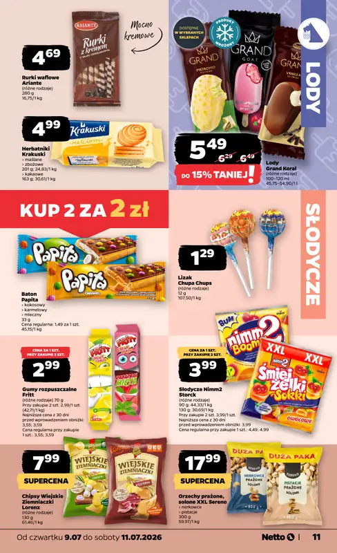 Netto - gazetka promocyjna Gazetka Spożywcza od czwartku 09.07 do soboty 11.07 - strona 11