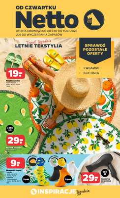Netto - gazetka promocyjna Inspiracje tygodnia: Letnie tekstylia  do środy 15.07