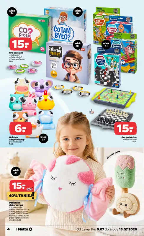 Netto - gazetka promocyjna Inspiracje tygodnia: Letnie tekstylia  do środy 15.07 - strona 4
