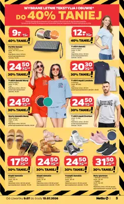 Netto - gazetka promocyjna Inspiracje tygodnia: Letnie tekstylia  do środy 15.07 - strona 5