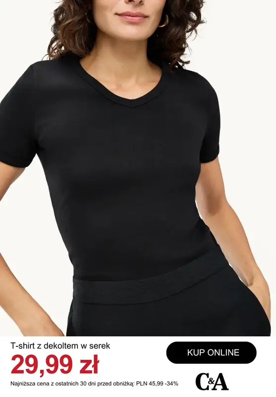 C&A - gazetka promocyjna Do -50% t-shirty i topy damskie od poniedziałku 06.07  - strona 10