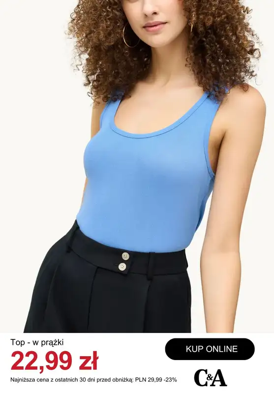 C&A - gazetka promocyjna Do -50% t-shirty i topy damskie od poniedziałku 06.07  - strona 9