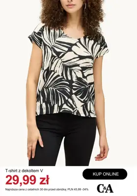 C&A - gazetka promocyjna Do -50% t-shirty i topy damskie od poniedziałku 06.07  - strona 8