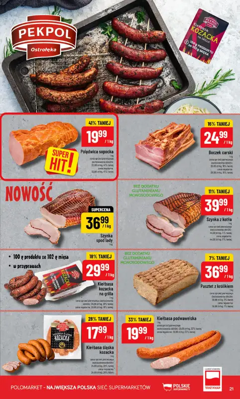 POLOmarket - gazetka promocyjna Gazetka od środy 08.07 do wtorku 14.07 - strona 21
