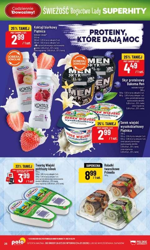 POLOmarket - gazetka promocyjna Gazetka od środy 08.07 do wtorku 14.07 - strona 28