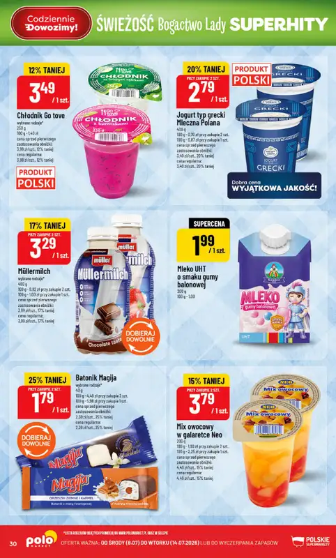 POLOmarket - gazetka promocyjna Gazetka od środy 08.07 do wtorku 14.07 - strona 30