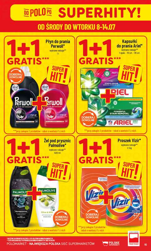 POLOmarket - gazetka promocyjna Gazetka od środy 08.07 do wtorku 14.07 - strona 15