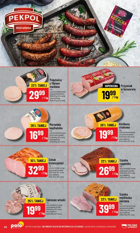 POLOmarket - gazetka promocyjna Gazetka od środy 08.07 do wtorku 14.07 - strona 20