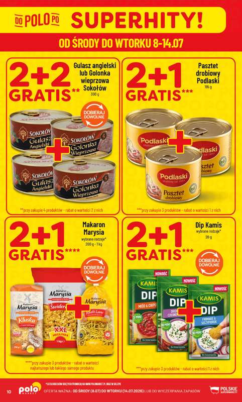 POLOmarket - gazetka promocyjna Gazetka od środy 08.07 do wtorku 14.07 - strona 10
