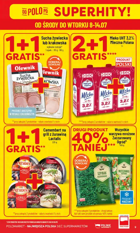 POLOmarket - gazetka promocyjna Gazetka od środy 08.07 do wtorku 14.07 - strona 9