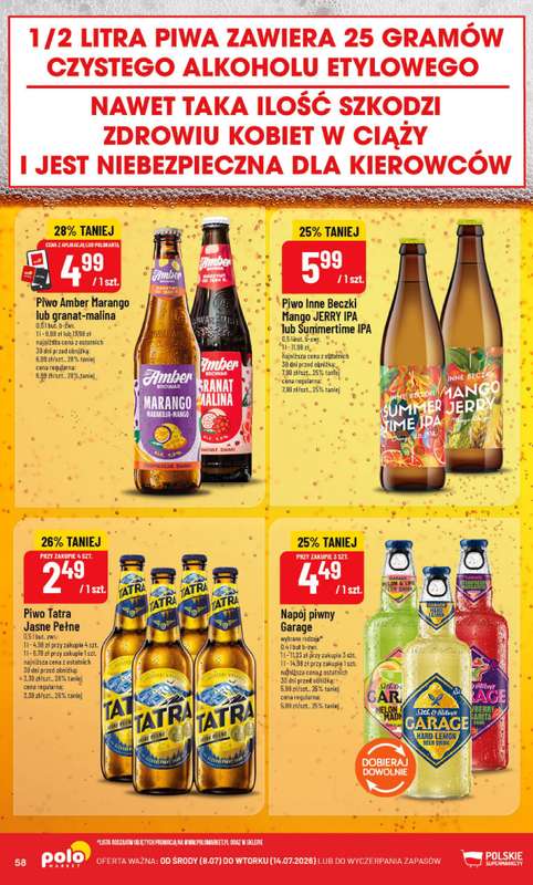 POLOmarket - gazetka promocyjna Gazetka od środy 08.07 do wtorku 14.07 - strona 58