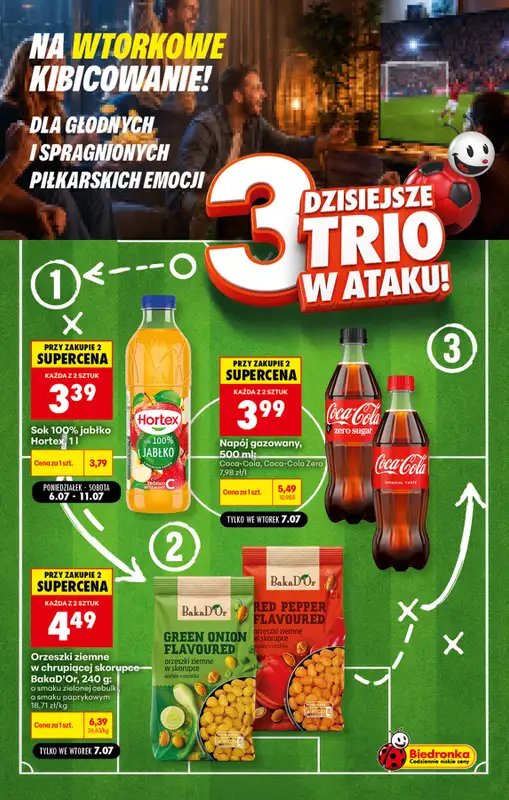 Biedronka - gazetka promocyjna Wtorkowe kibicowanie  