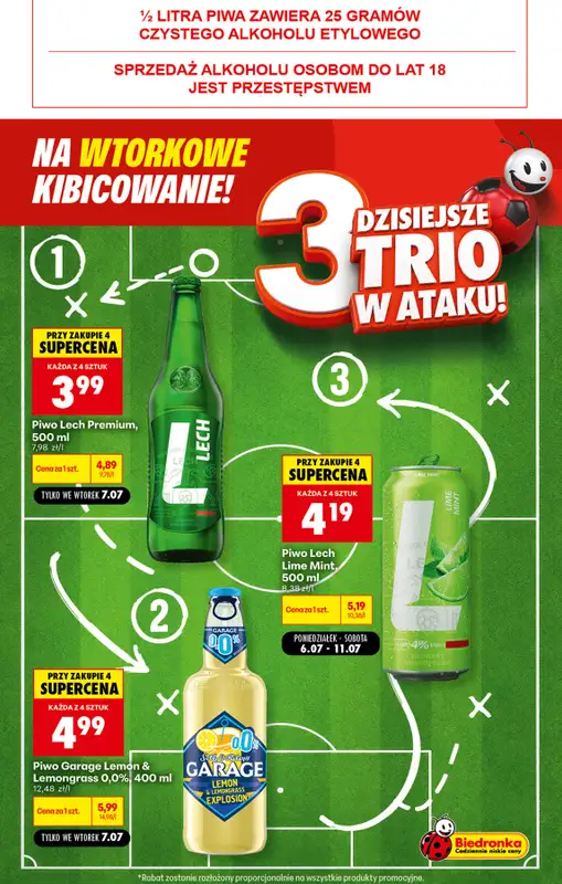 Biedronka - gazetka promocyjna Wtorkowe kibicowanie od wtorku 07.07 do wtorku 07.07 - strona 4