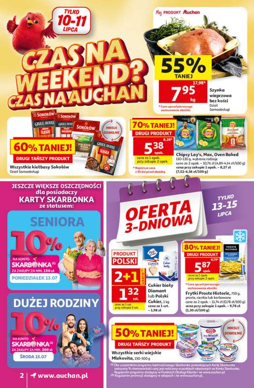 Auchan - gazetka promocyjna Gazetka 30 Lat Supermarket Auchan od czwartku 09.07 do środy 15.07 - strona 2