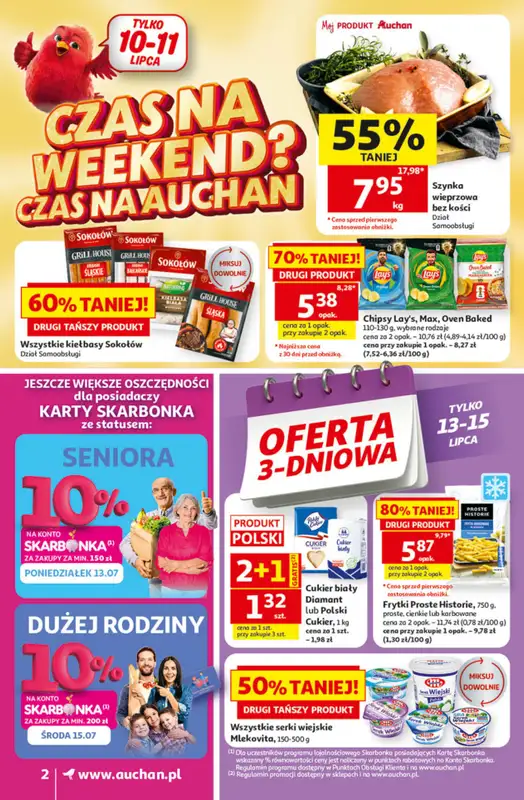 Auchan - gazetka promocyjna Gazetka 30 Lat Supermarket Auchan od czwartku 09.07 do środy 15.07 - strona 2