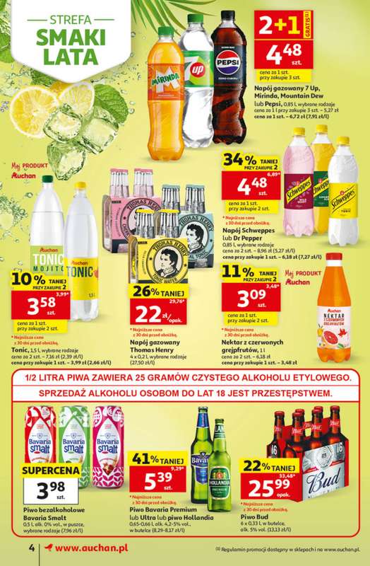 Auchan - gazetka promocyjna Gazetka 30 Lat Supermarket Auchan od czwartku 09.07 do środy 15.07 - strona 4