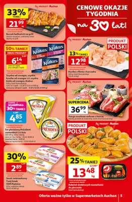 Auchan - gazetka promocyjna Gazetka 30 Lat Supermarket Auchan od czwartku 09.07 do środy 15.07 - strona 5