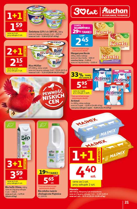 Auchan - gazetka promocyjna Gazetka 30 Lat Hipermarket Auchan od czwartku 09.07 do środy 15.07 - strona 21