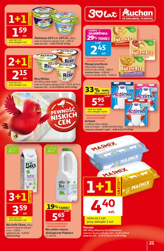 Auchan - gazetka promocyjna Gazetka 30 Lat Hipermarket Auchan od czwartku 09.07 do środy 15.07 - strona 21