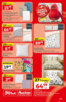 Auchan - gazetka promocyjna Gazetka 30 Lat Hipermarket Auchan od czwartku 09.07 do środy 15.07 - strona 31