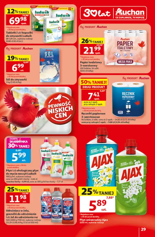 Auchan - gazetka promocyjna Gazetka 30 Lat Hipermarket Auchan od czwartku 09.07 do środy 15.07 - strona 29
