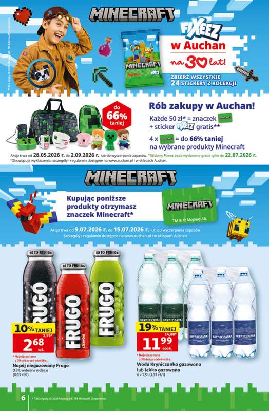 Auchan - gazetka promocyjna Gazetka 30 Lat Hipermarket Auchan od czwartku 09.07 do środy 15.07 - strona 6