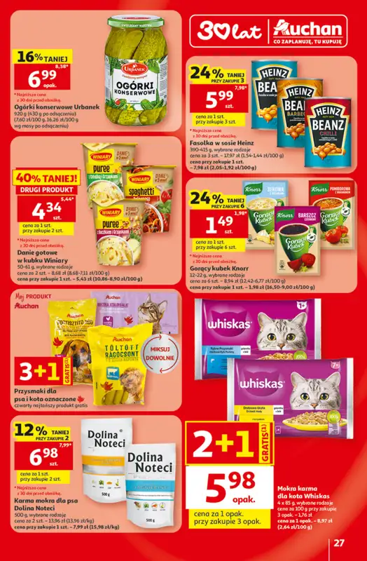 Auchan - gazetka promocyjna Gazetka 30 Lat Hipermarket Auchan od czwartku 09.07 do środy 15.07 - strona 27