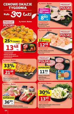 Auchan - gazetka promocyjna Gazetka 30 Lat Hipermarket Auchan od czwartku 09.07 do środy 15.07 - strona 14
