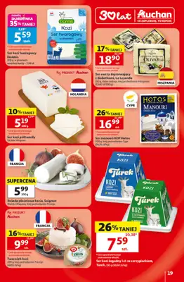 Auchan - gazetka promocyjna Gazetka 30 Lat Hipermarket Auchan od czwartku 09.07 do środy 15.07 - strona 19