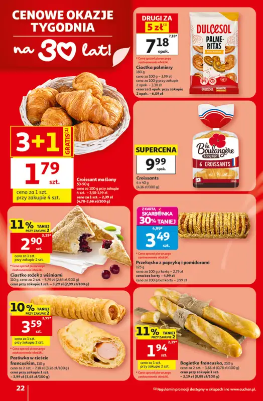 Auchan - gazetka promocyjna Gazetka 30 Lat Hipermarket Auchan od czwartku 09.07 do środy 15.07 - strona 22