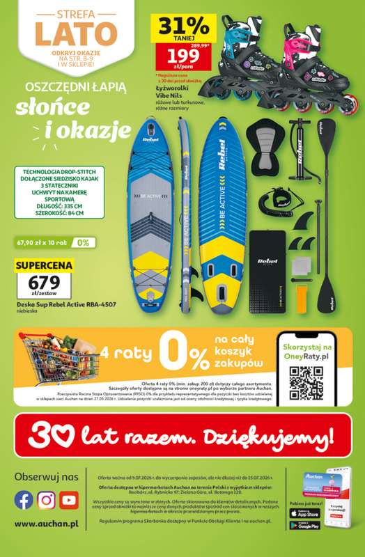 Auchan - gazetka promocyjna Gazetka 30 Lat Hipermarket Auchan od czwartku 09.07 do środy 15.07 - strona 41