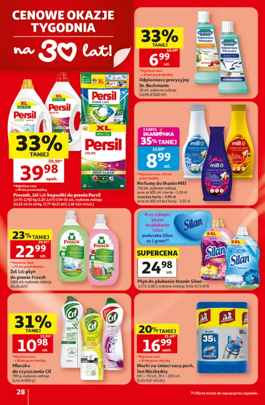Auchan - gazetka promocyjna Gazetka 30 Lat Hipermarket Auchan od czwartku 09.07 do środy 15.07 - strona 28