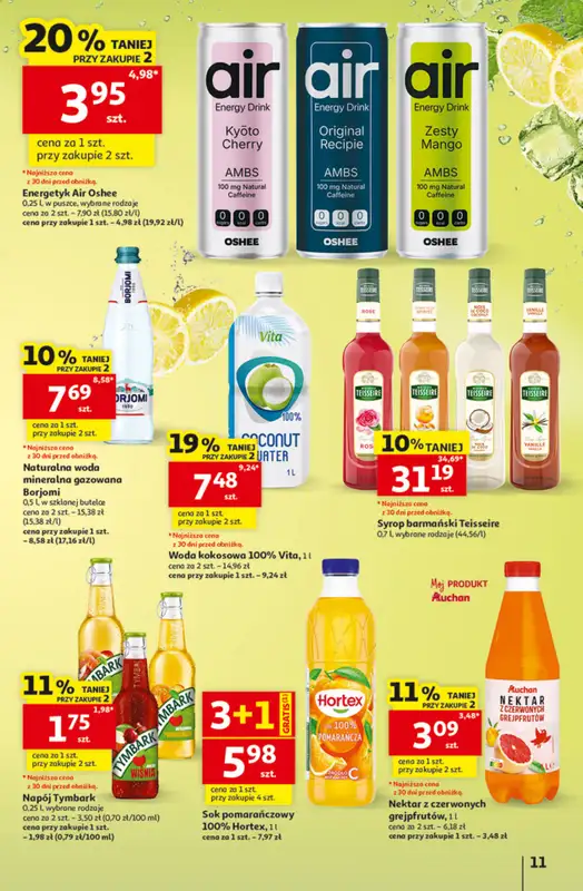 Auchan - gazetka promocyjna Gazetka 30 Lat Hipermarket Auchan od czwartku 09.07 do środy 15.07 - strona 11