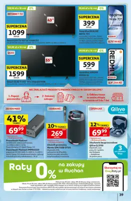 Auchan - gazetka promocyjna Gazetka 30 Lat Hipermarket Auchan od czwartku 09.07 do środy 15.07 - strona 39