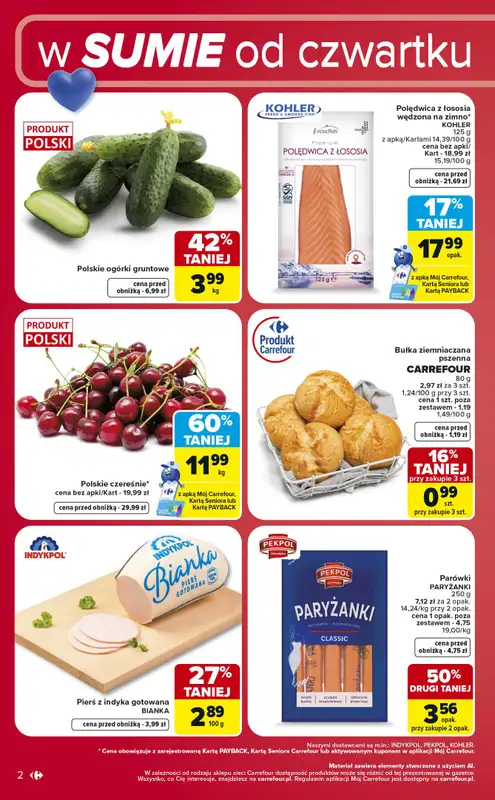 Carrefour - gazetka promocyjna Gazetka w sumie od czwartku weekend okazji   - strona 2