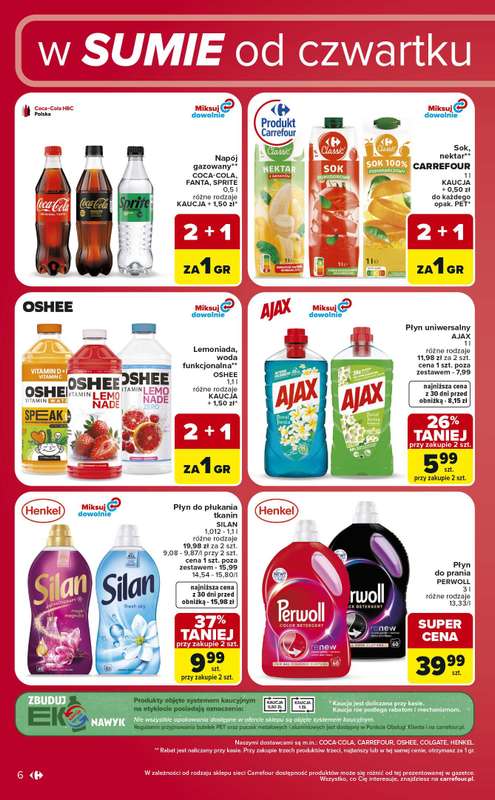 Carrefour - gazetka promocyjna Gazetka w sumie od czwartku weekend okazji od czwartku 09.07 do soboty 11.07 - strona 6