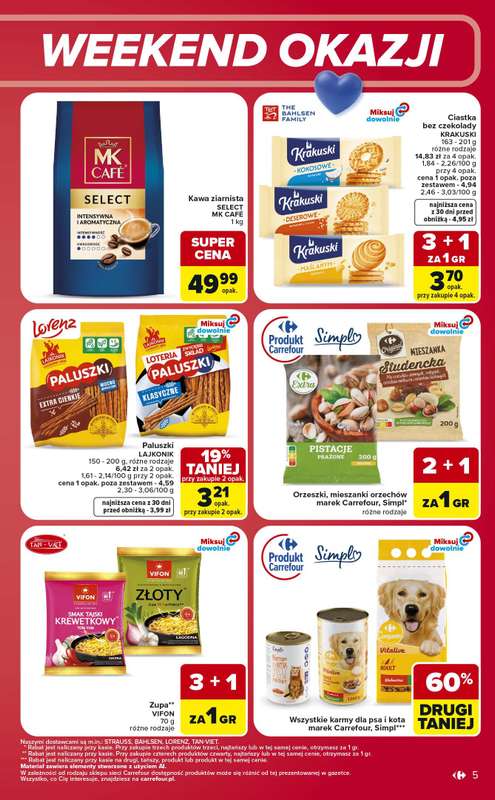 Carrefour - gazetka promocyjna Gazetka w sumie od czwartku weekend okazji od czwartku 09.07 do soboty 11.07 - strona 5