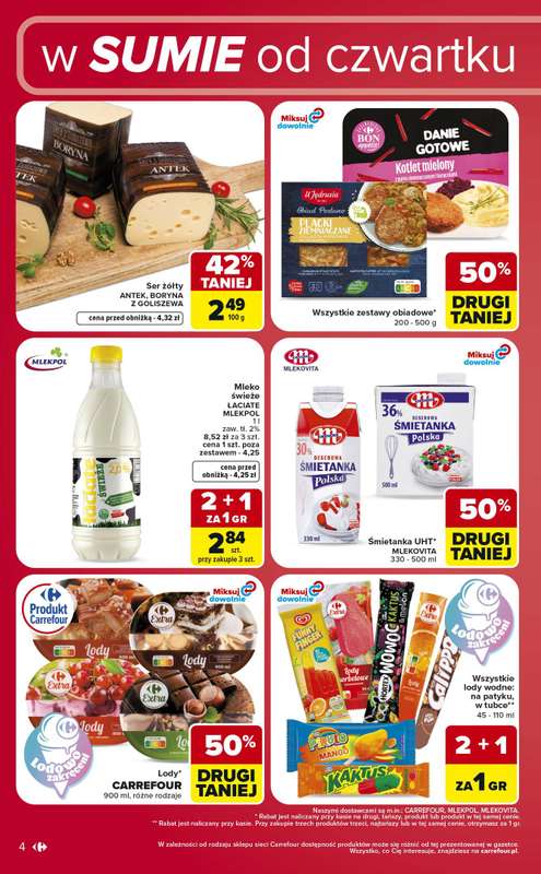 Carrefour Market - gazetka promocyjna Gazetka w sumie od czwartku weekend okazji od czwartku 09.07 do soboty 11.07 - strona 4