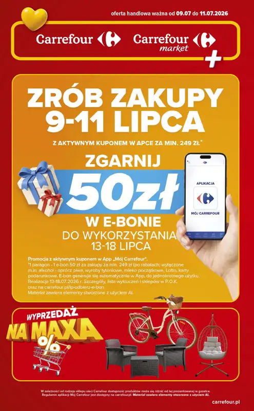 Carrefour - gazetka promocyjna Gazetka piątek i sobota w sumie  