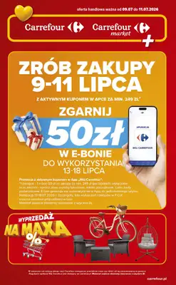 Carrefour Market - gazetka promocyjna Gazetka piątek i sobota w sumie od czwartku 09.07 do soboty 11.07