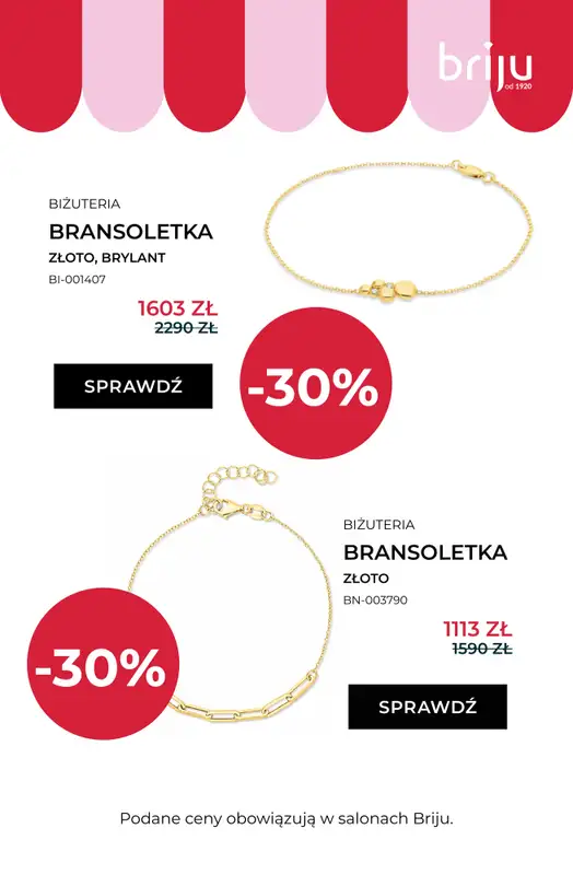 Briju - gazetka promocyjna Wyprzedaż! Nowa oferta od środy 08.07 do środy 12.08 - strona 10