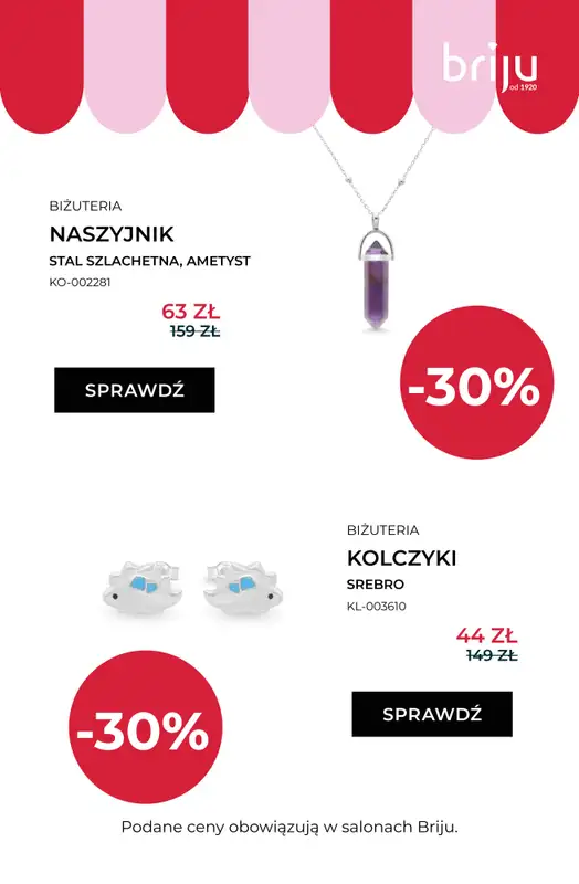 Briju - gazetka promocyjna Wyprzedaż! Nowa oferta od środy 08.07 do środy 12.08 - strona 11