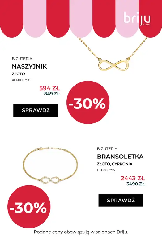 Briju - gazetka promocyjna Wyprzedaż! Nowa oferta od środy 08.07 do środy 12.08 - strona 13