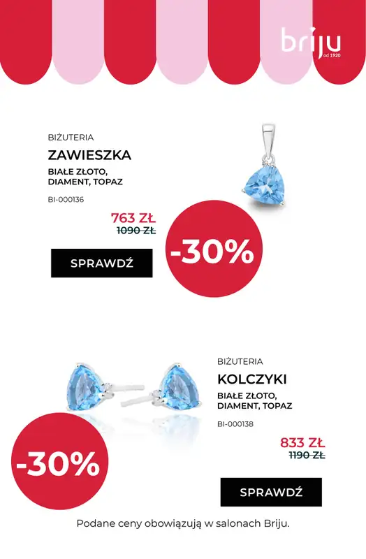 Briju - gazetka promocyjna Wyprzedaż! Nowa oferta od środy 08.07 do środy 12.08 - strona 6