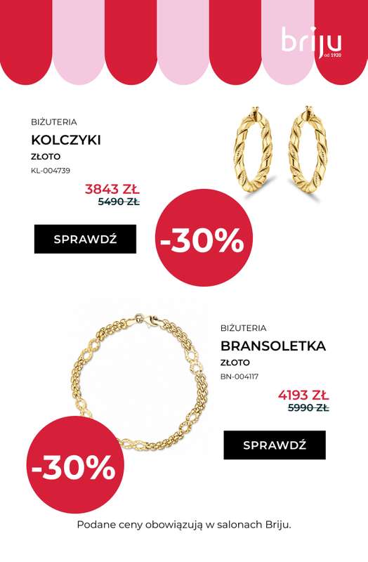 Briju - gazetka promocyjna Wyprzedaż! Nowa oferta od środy 08.07 do środy 12.08 - strona 15