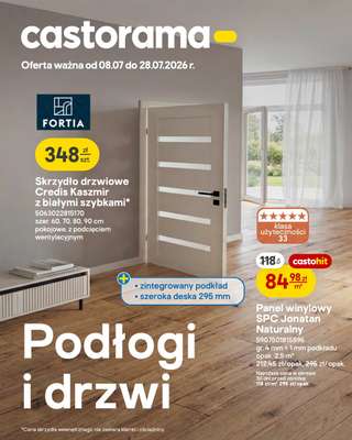 Castorama - gazetka promocyjna Podłogi i drzwi od środy 08.07 do wtorku 28.07
